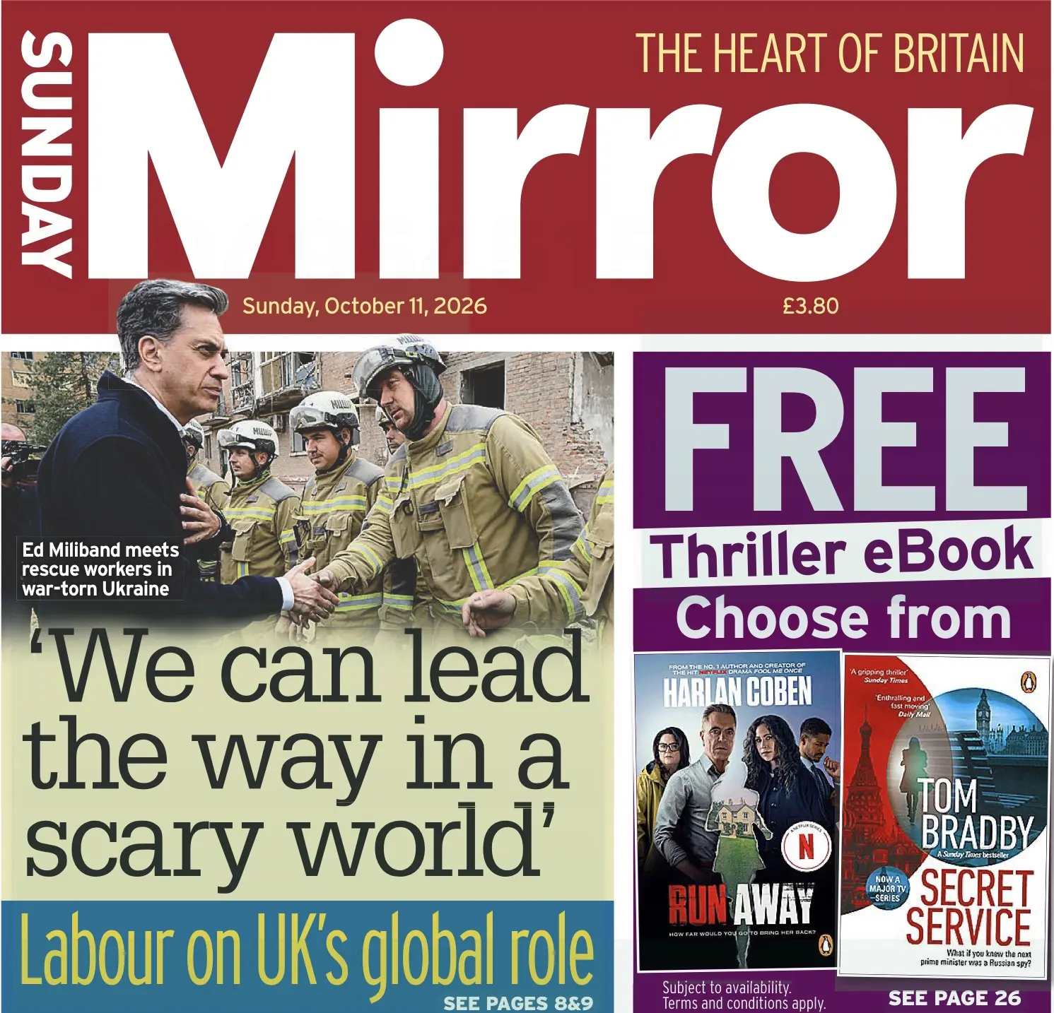 Sunday Mirror сопроводила главу британского МИД в поездке на Украину и сегодня выдала ц...