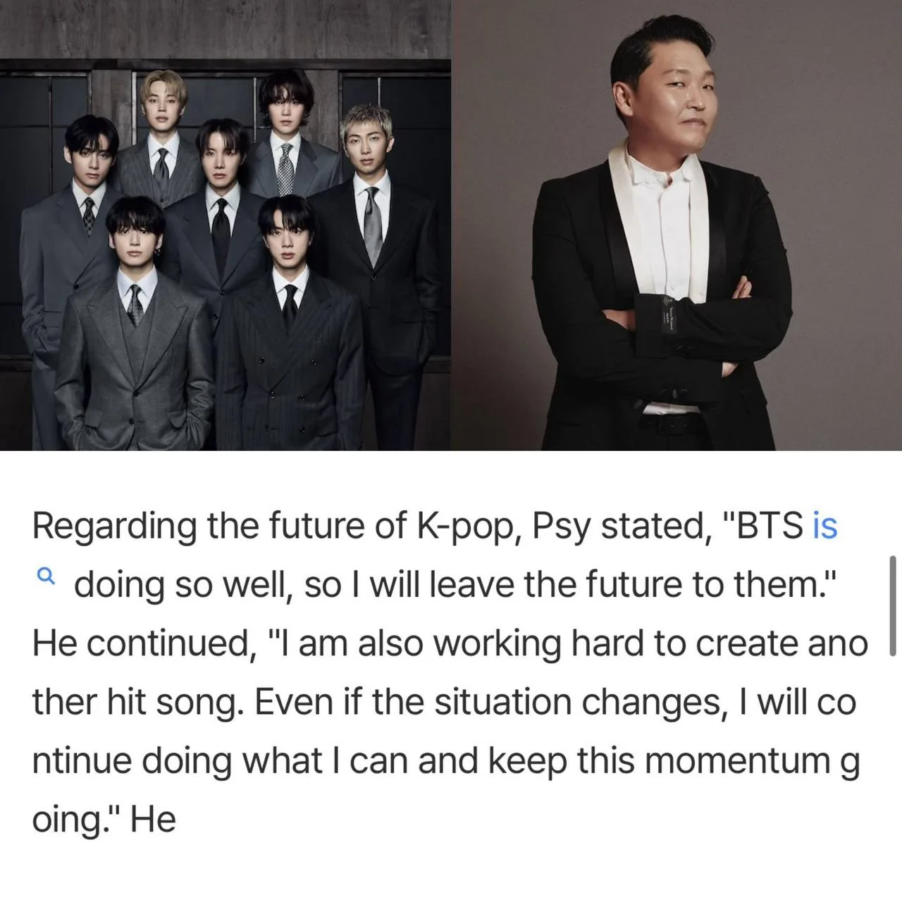 PSY рассказал о причинах, по которым K‑pop и корейский контент по‑прежнему популярны во...