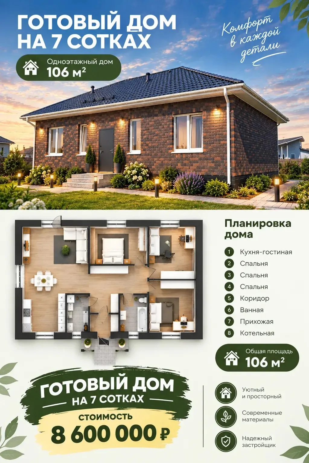 ГОТОВЫЙ ДОМ🏡