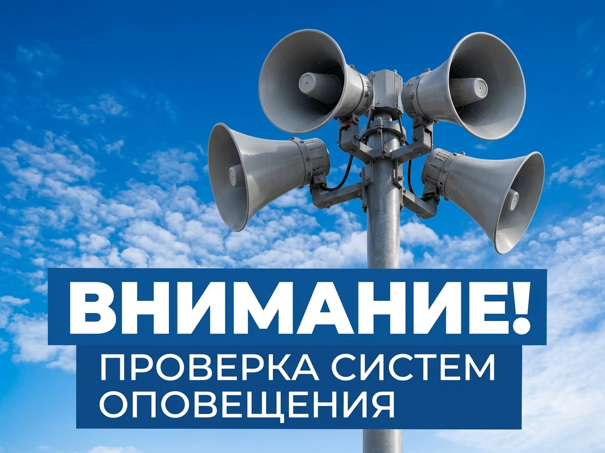📢 Внимание: сегодня в Краснодаре пройдёт проверка систем оповещения!