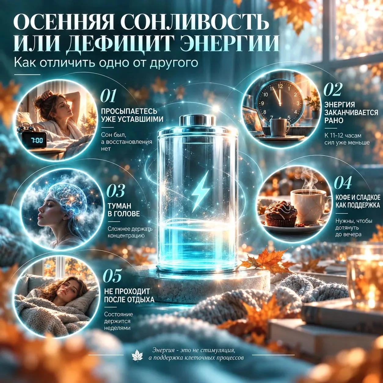 ОСЕННЯЯ СОНЛИВОСТЬ ИЛИ ДЕФИЦИТ ЭНЕРГИИ: КАК ОТЛИЧИТЬ ОДНО ОТ ДРУГОГО