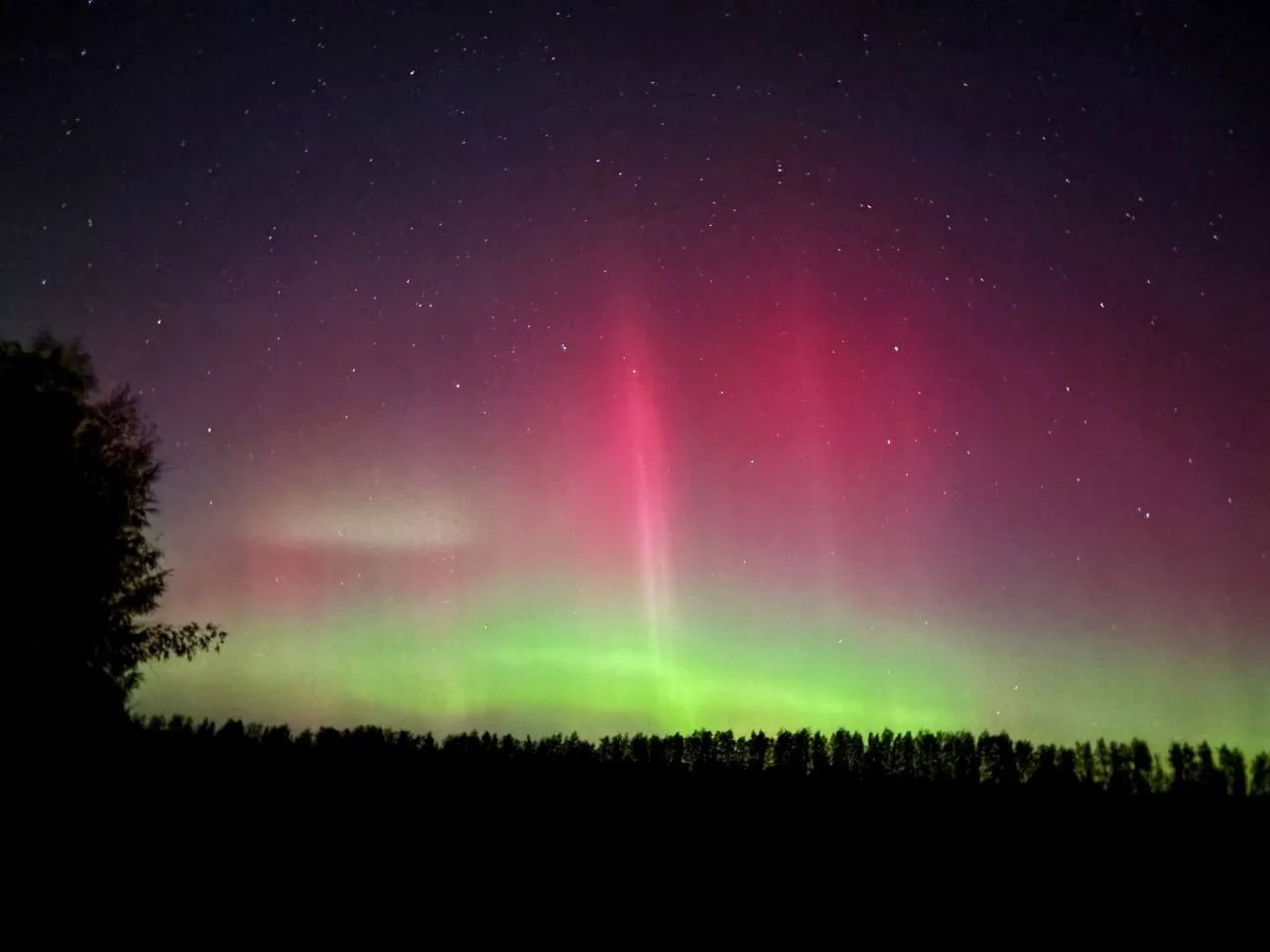 🌌 В небе над Ульяновской областью поймали полярное сияние