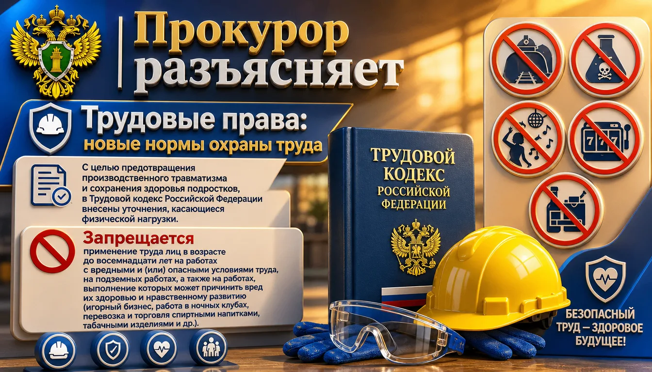 С целью предотвращения производственного травматизма и сохранения здоровья подростков, ...