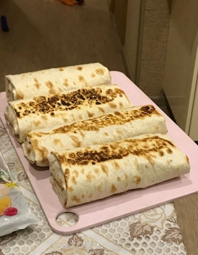 🌯 Домашняя шаурма с курицей в лаваше