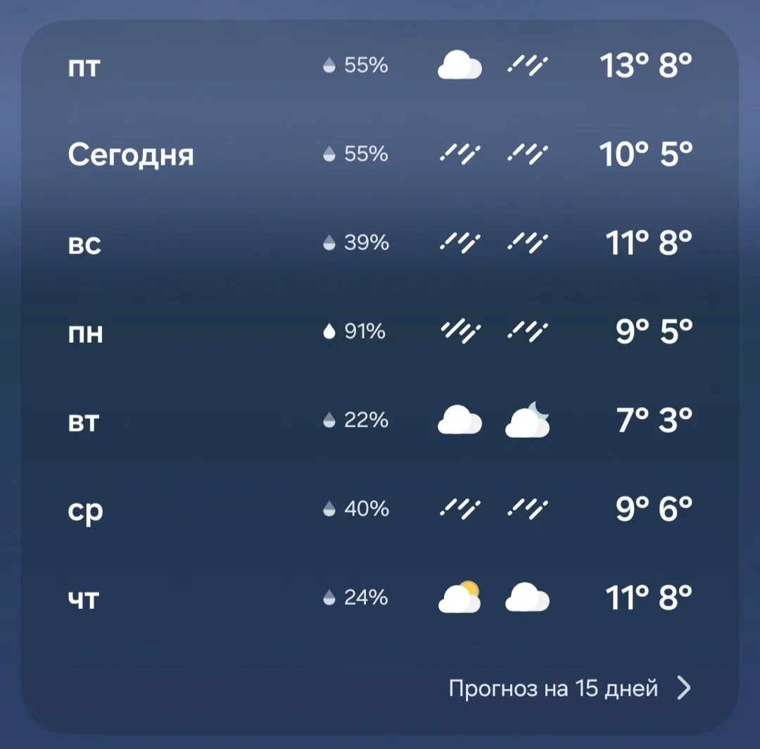 ⚠️ Циклон «Фелиция» накроет Петербург уже сегодня.
