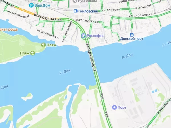 🚘 В Ростове восстановили движение по Западному мосту после атаки БПЛА