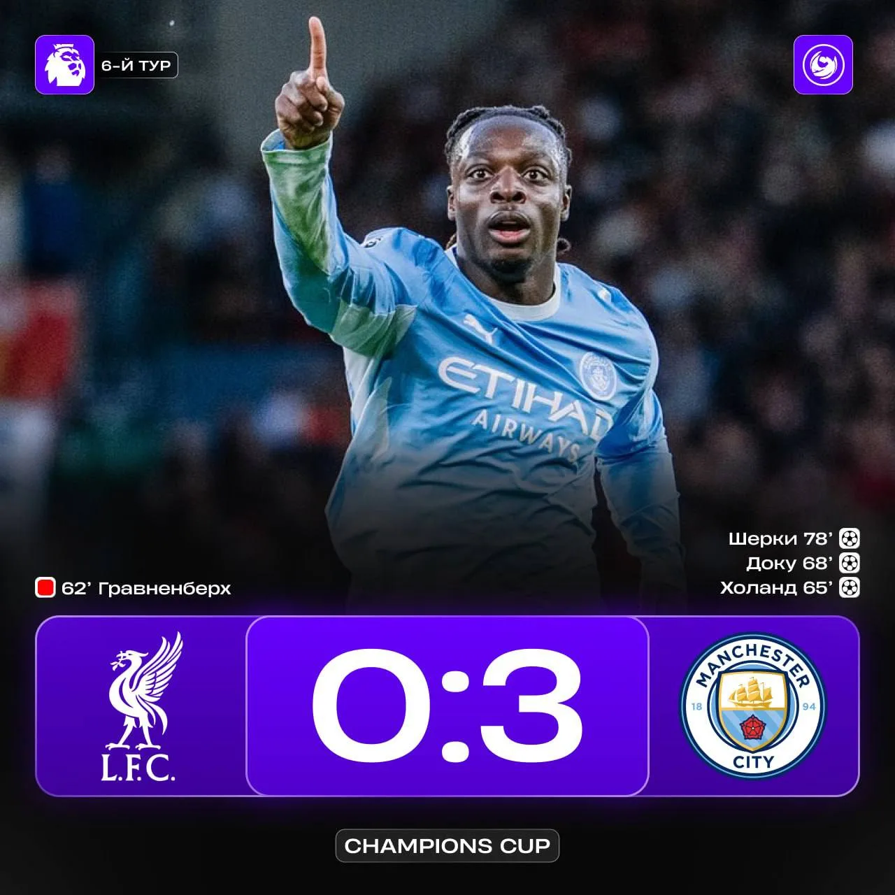 ✔️⚽️ «Сити» громит «Ливерпуль» на выезде!