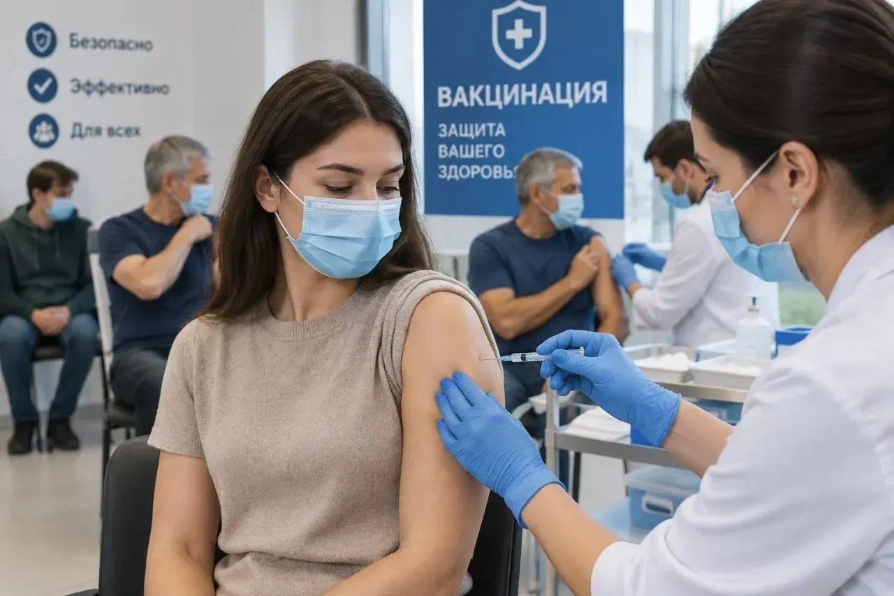 ‼️Напоминаем, что сейчас самое время сделать прививку от гриппа