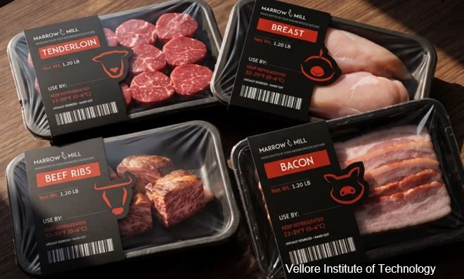 Современная концепция местной мясной лавки в Нью-Йорке