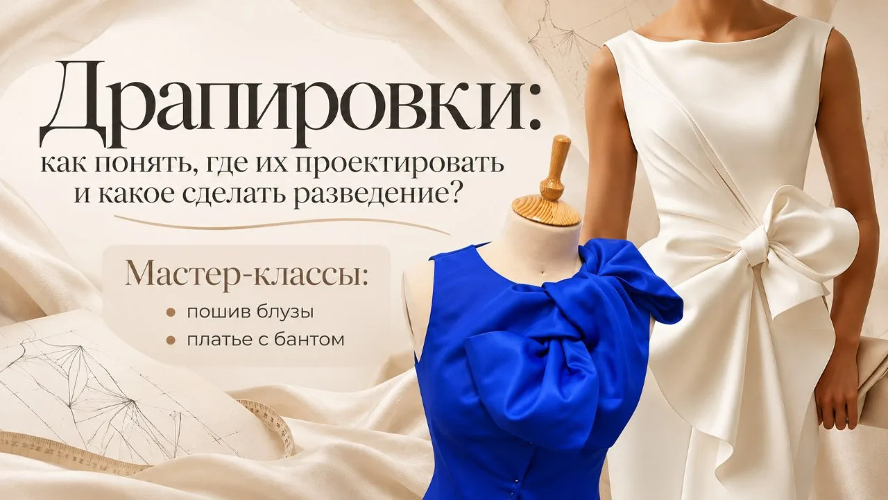 Драпировки: где проектировать линии разрезов и какое делать разведение? ✂️