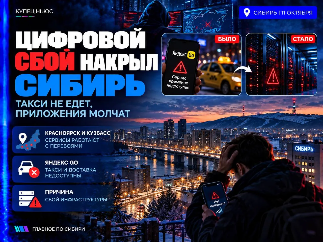🚨 СИБИРЬ • 11 ОКТЯБРЯ • МАСШТАБНЫЙ СБОЙ ‼️