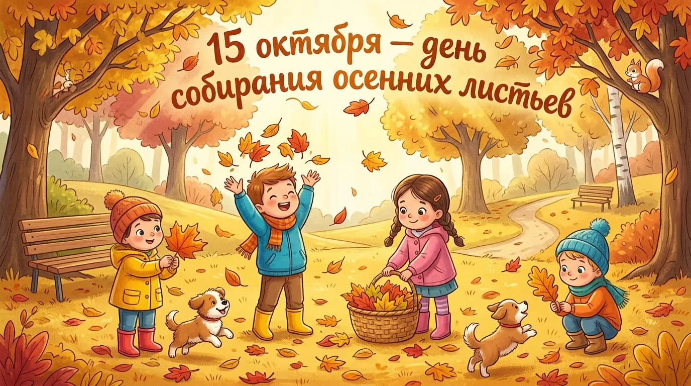 📢❗15 октября — День собирания осенних листьев