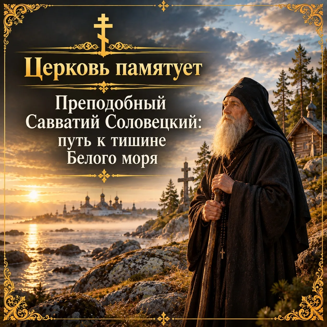 Преподобный Савватий Соловецкий: путь к тишине Белого моря