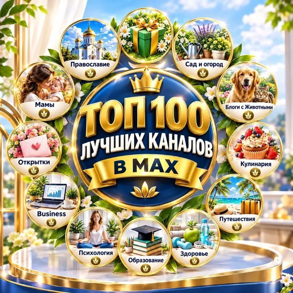 ТОП 100 ЛУЧШИХ КАНАЛОВ В МАХ