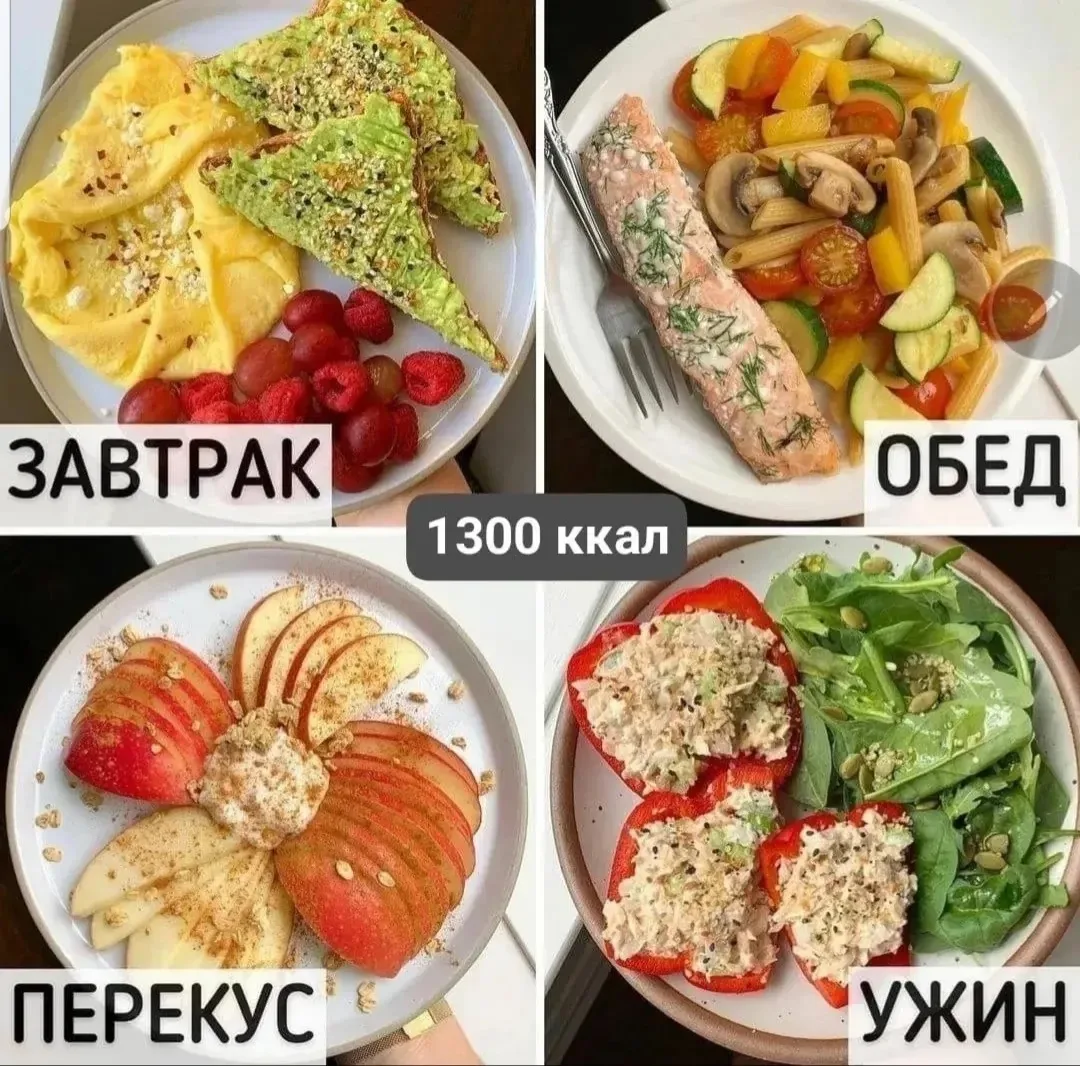 МЕНЮ НА 1350 ККАЛ