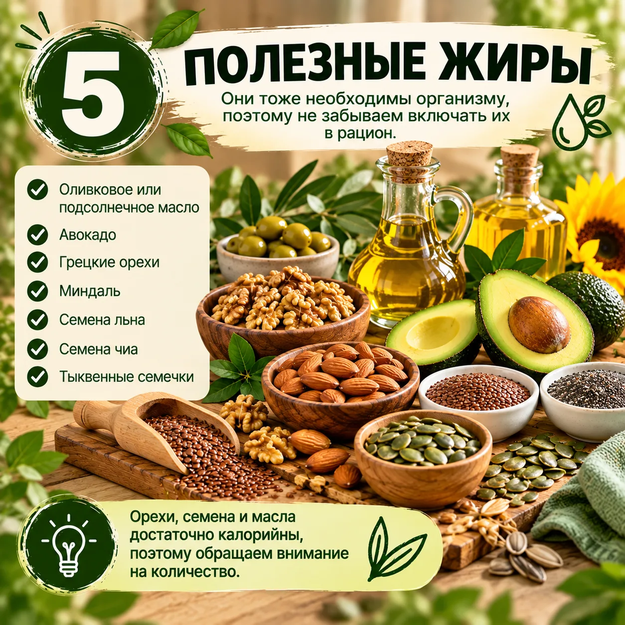 🫒 5. ПОЛЕЗНЫЕ ЖИРЫ