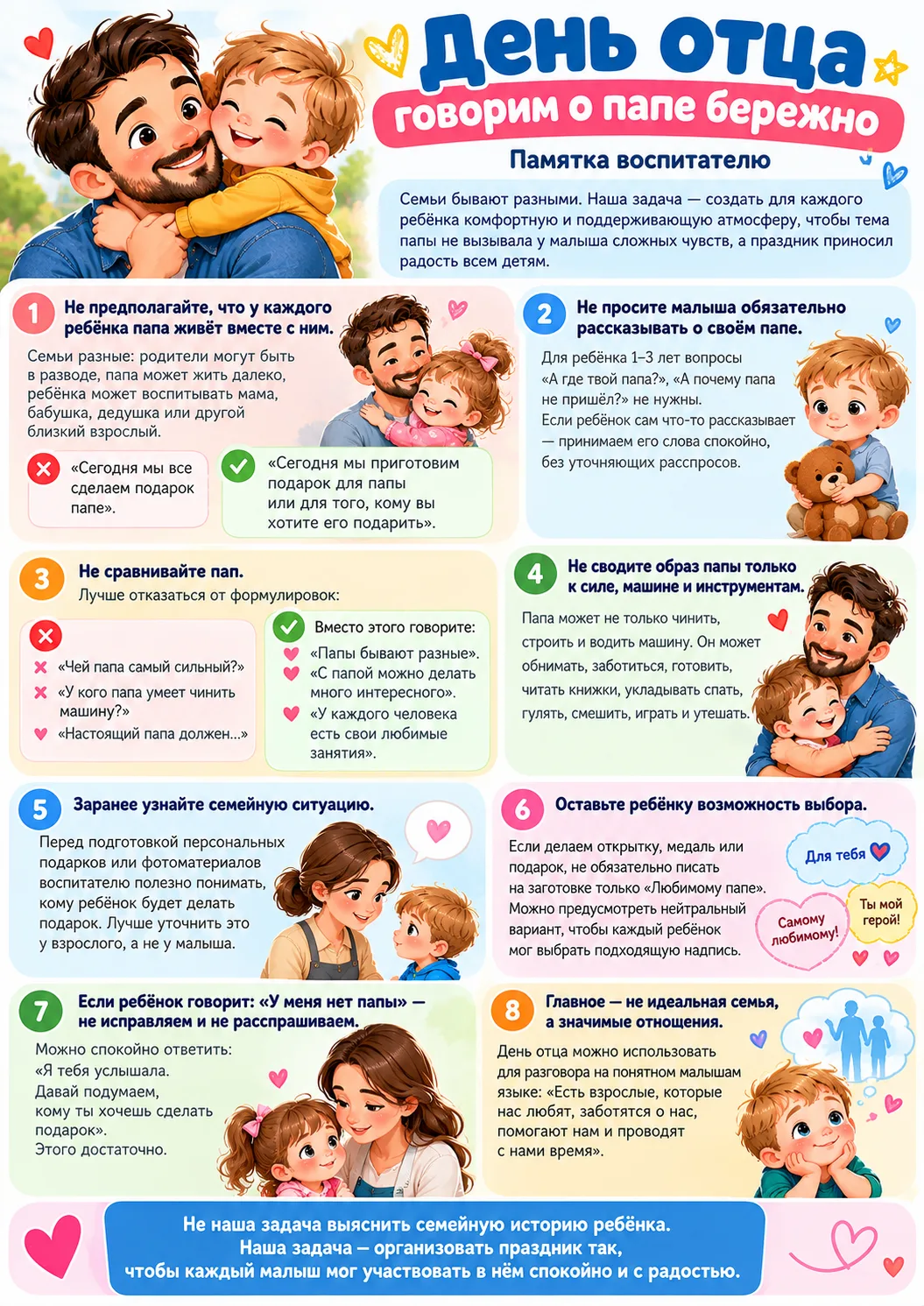 💙 Бережный разговор о папе