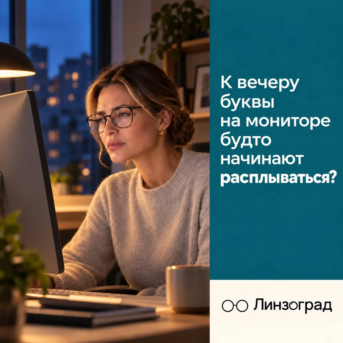 К вечеру буквы на мониторе будто начинают расплываться?