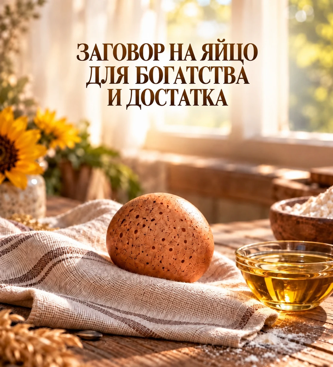 Заговор на яйцо для богатства и достатка 🥚