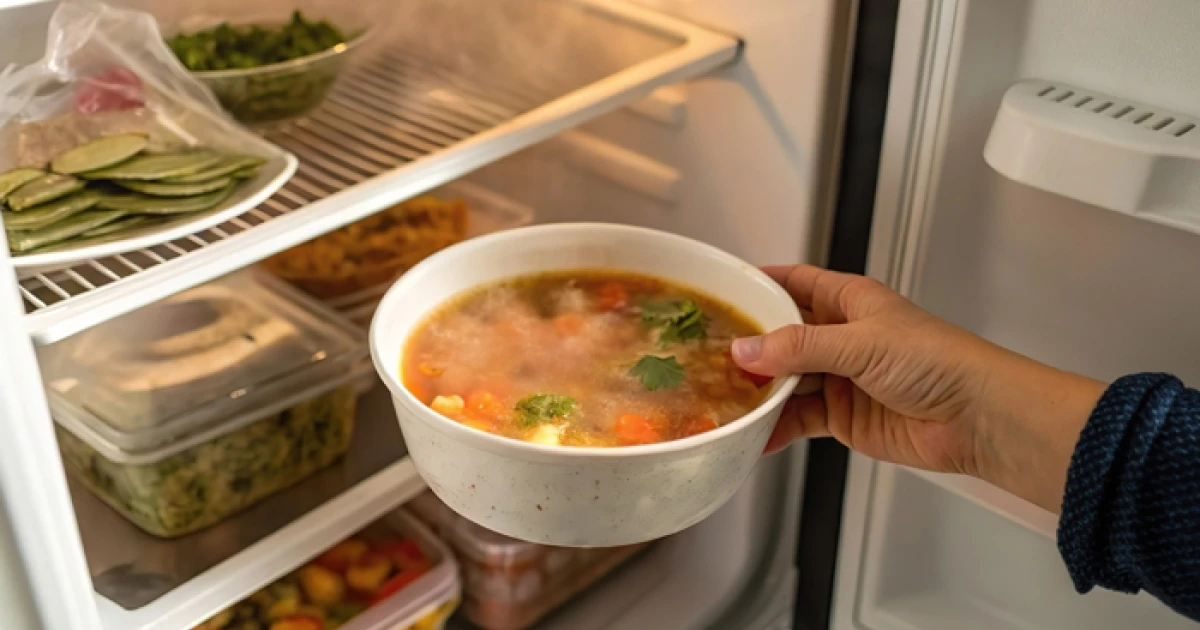 🍲 Эко-привычка: не ставьте горячую еду в холодильник