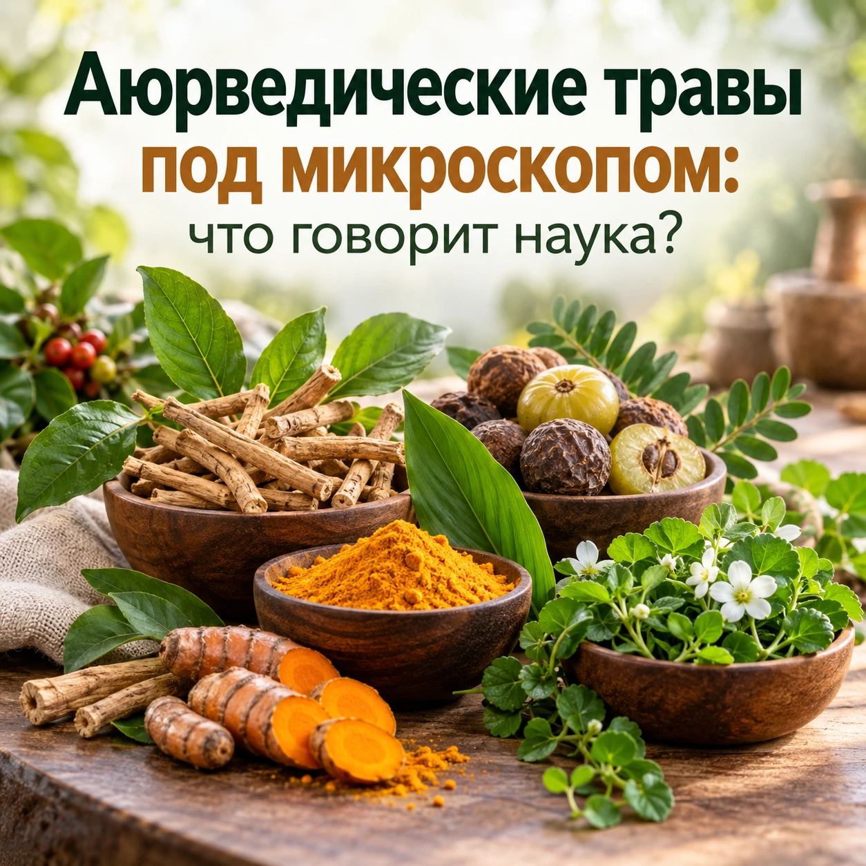 🧪 Аюрведические травы: цифры, которые удивили учёных!