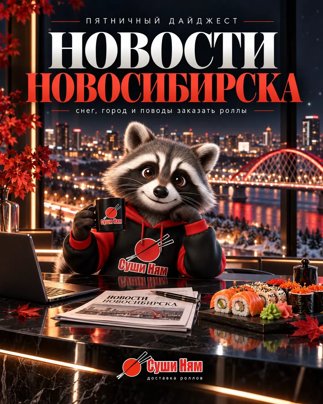 ПЯТНИЧНЫЙ ДАЙДЖЕСТ: НОВОСИБИРСК ОКОНЧАТЕЛЬНО ПЕРЕШЁЛ В РЕЖИМ «НУ ВСЁ, ЗИМА» 🌨