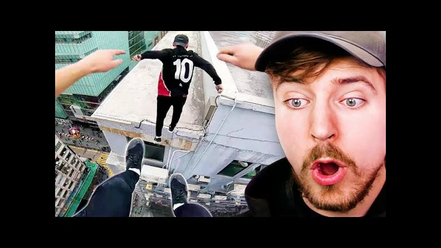 66.(Beast Reacts) - Экстремальный паркур-квест на крыше!