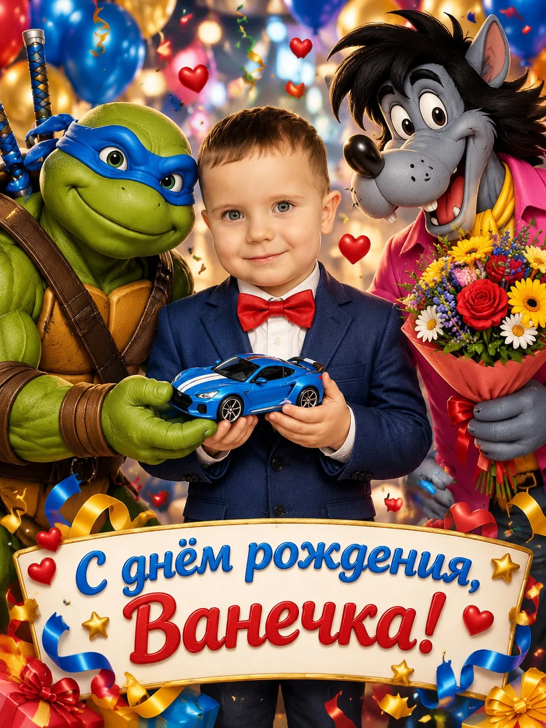 🎉 Поздравляем Ивана с Днём Рождения в детском саду "Радуга" г. Сурска! 🎈