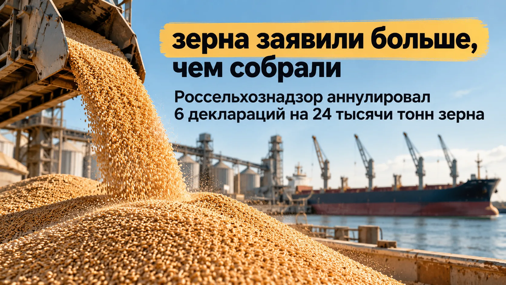 24 тысячи тонн зерна. А по документам не сходится