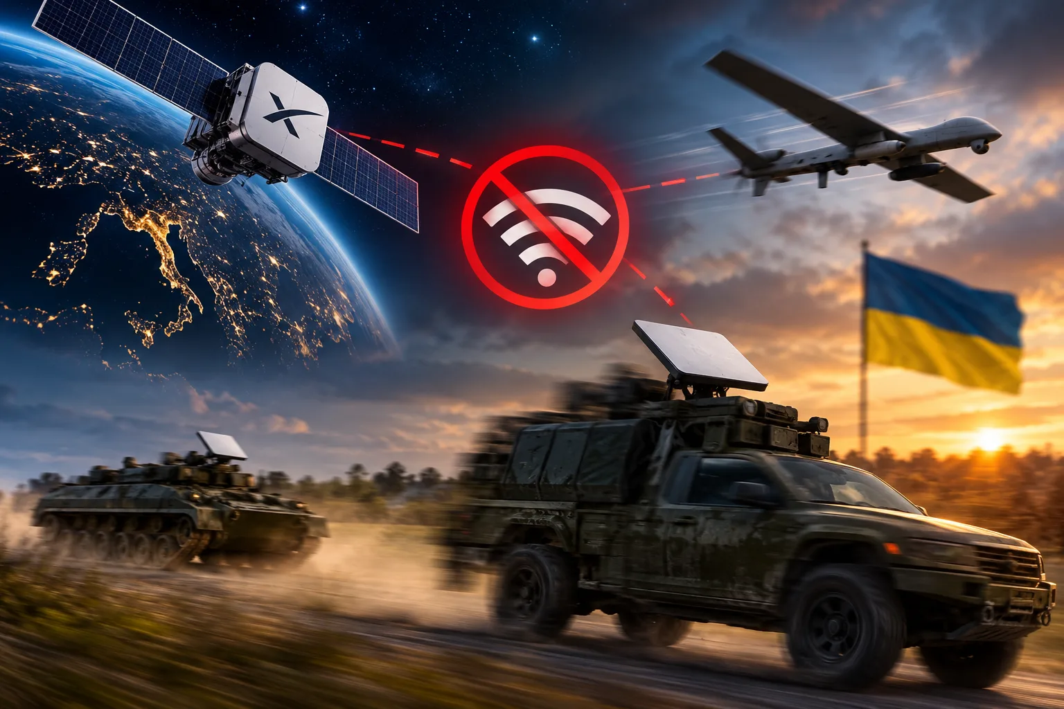⚡️ Starlink ограничил работу терминалов на Украине при скорости выше 160 км/ч