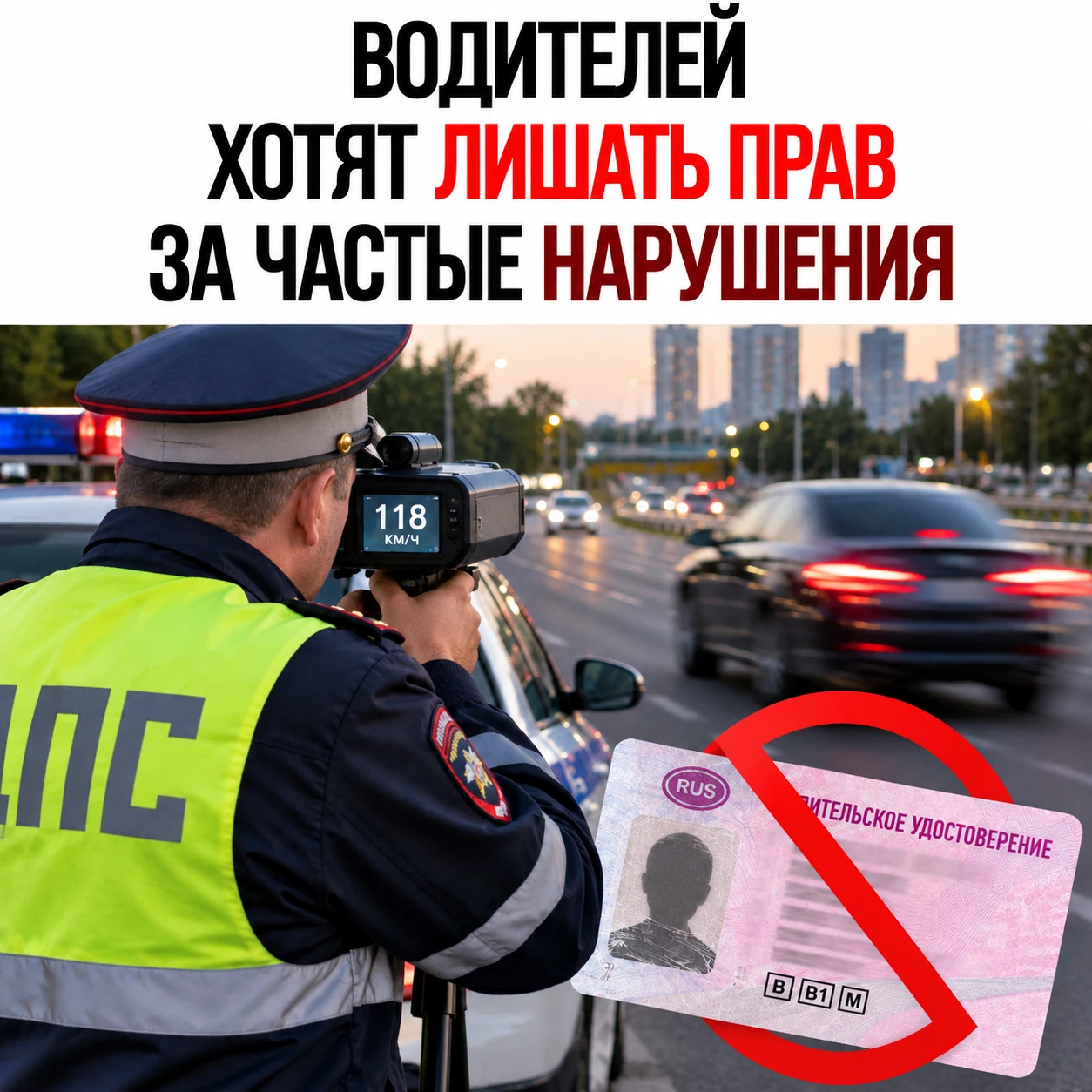🚗 Водителей хотят лишать прав за частые нарушения!