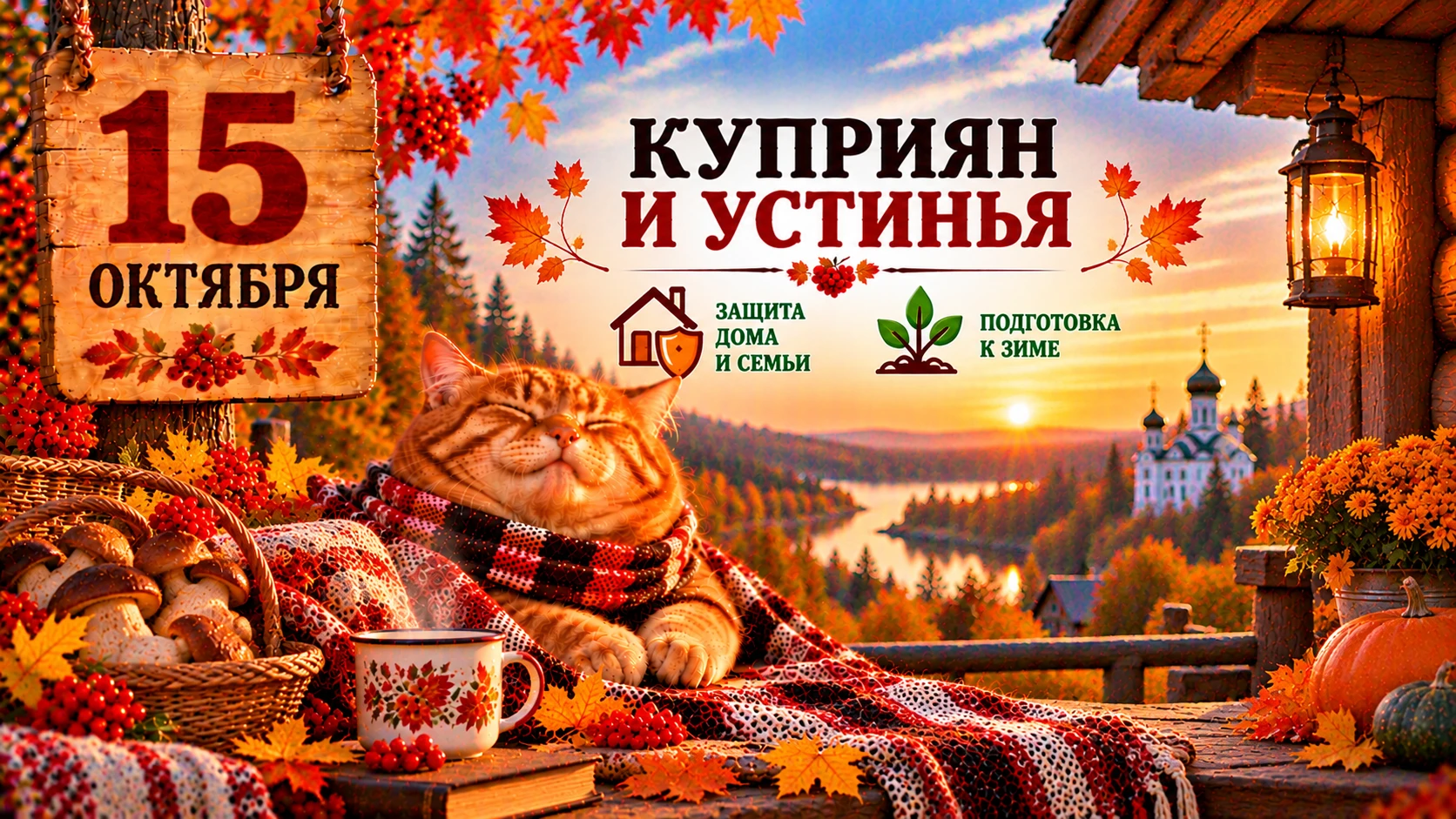 🌿 15 октября — Куприян и Устинья: народные приметы 🌿