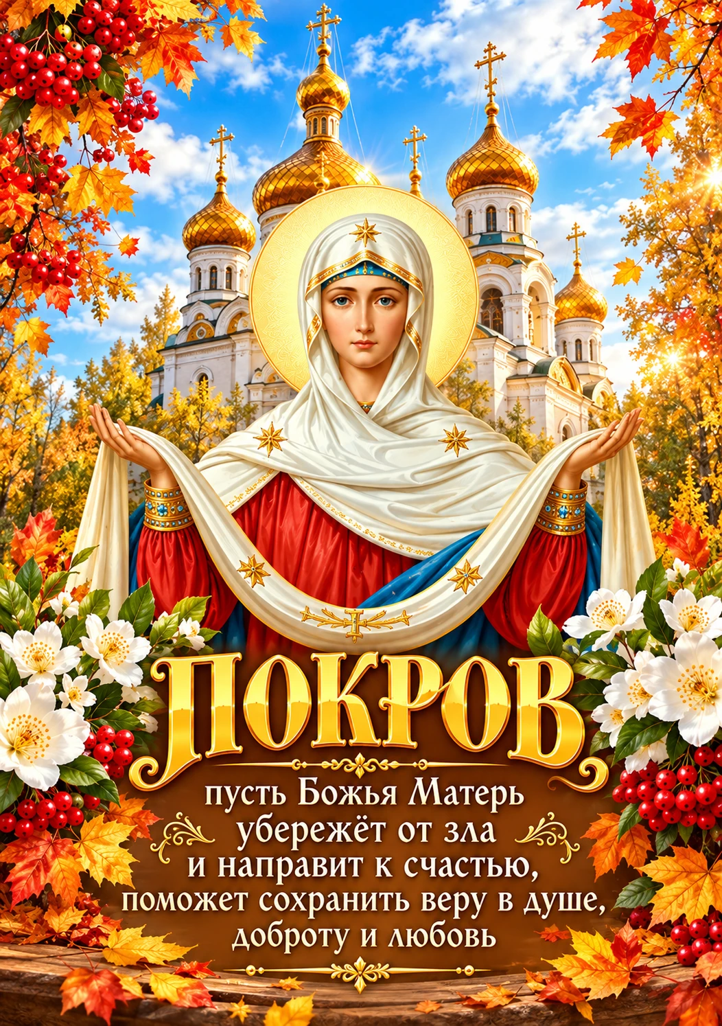 🌿 С праздником Покрова Пресвятой Богородицы. 🌺