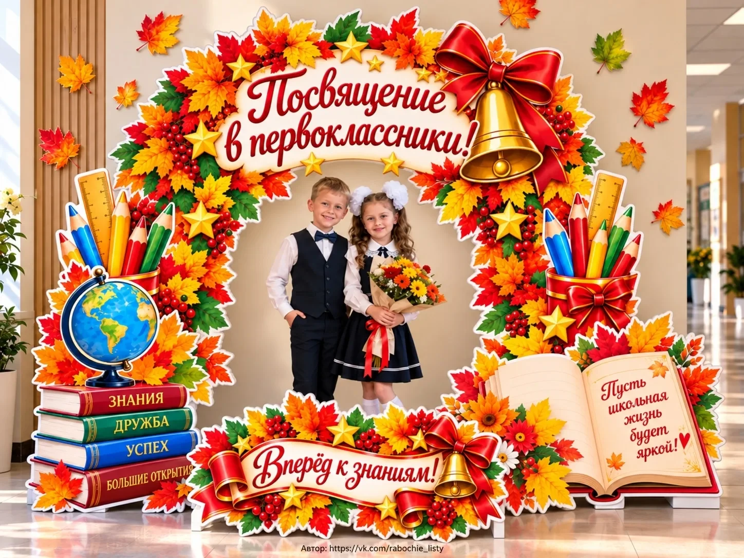 🔔 ОФОРМЛЕНИЕ «ПОСВЯЩЕНИЕ В ПЕРВОКЛАССНИКИ»