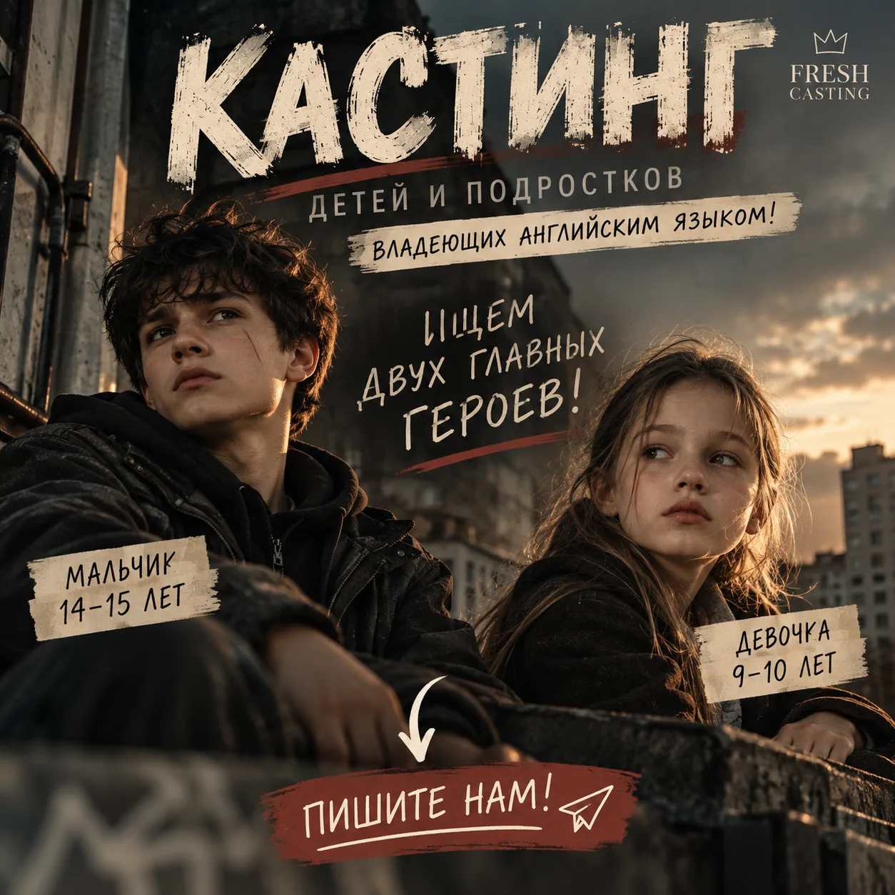 🎬 БОЛЬШОЙ КАСТИНГ ДЕТЕЙ И ПОДРОСТКОВ!