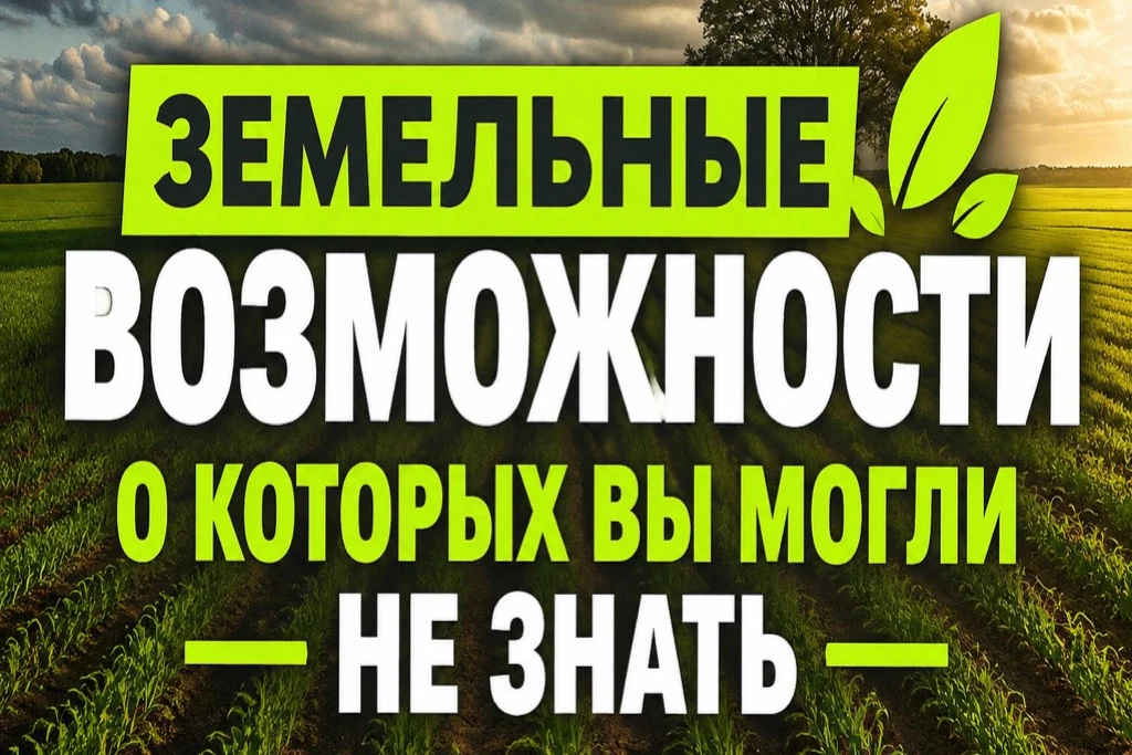Земельные возможности, о которых вы могли не знать🧐
