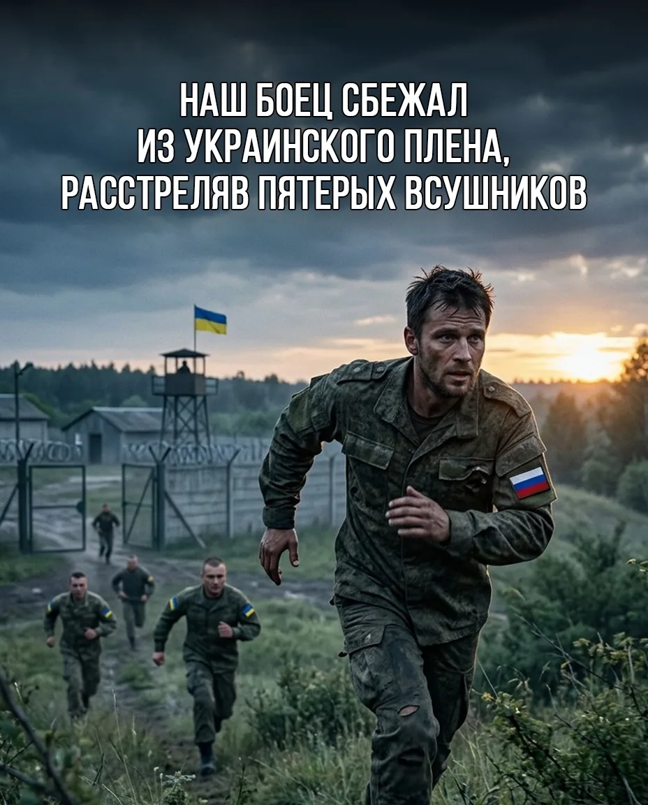 ⚡️Российский боец смог сбежать из украинского плена в Харьковской области