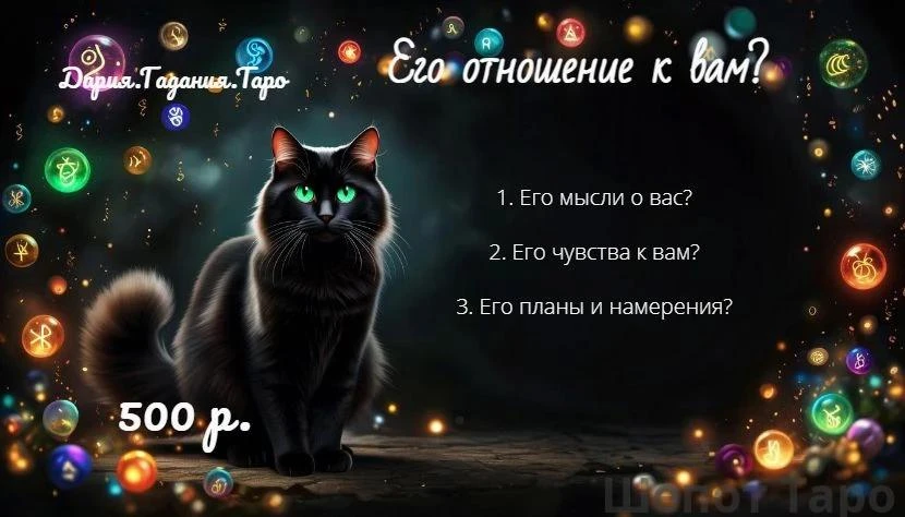 Для заказа расклада сообщение должно содержать следующую информацию: