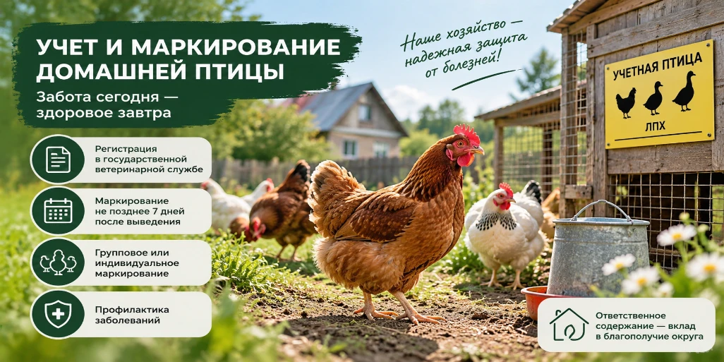 💫 Регистрация (маркирование и учет) домашней птицы в личных подсобных хозяйствах…