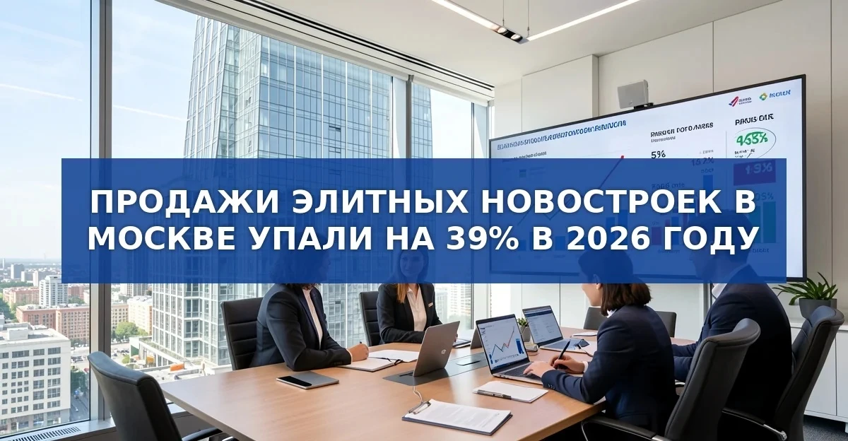 Снижение объёма сделок с элитным жильём в Москве