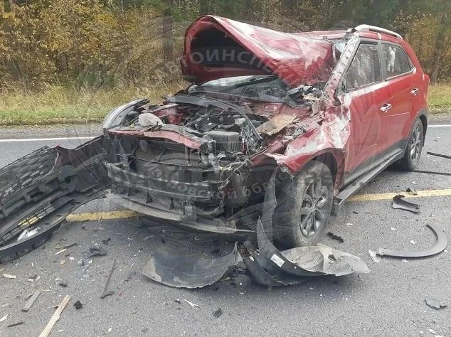 🚨 В Ивановской области 65-летняя женщина на Hyundai врезалась в «Газель»