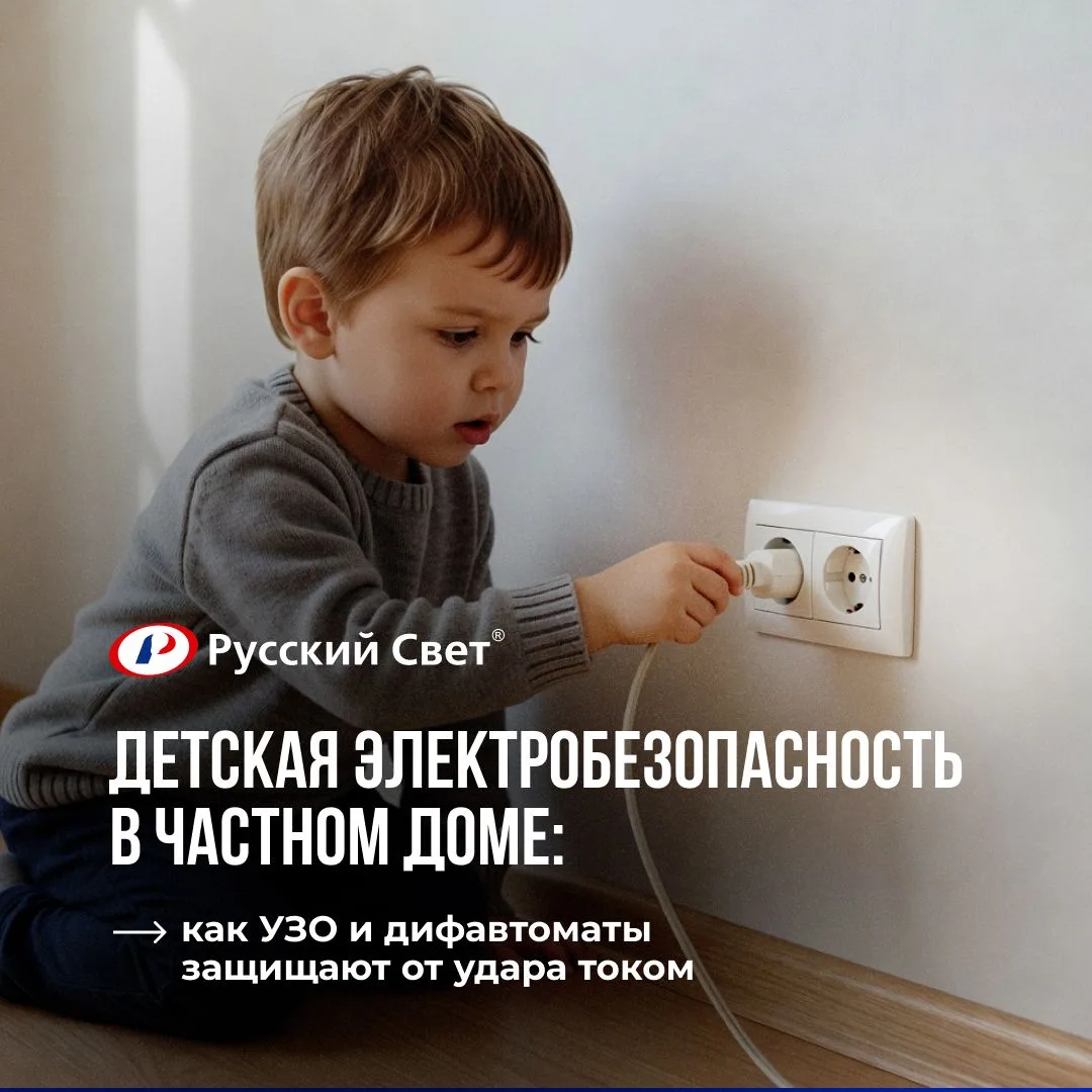 Детская электробезопасность в частном доме: как УЗО и дифавтоматы защищают от удара током