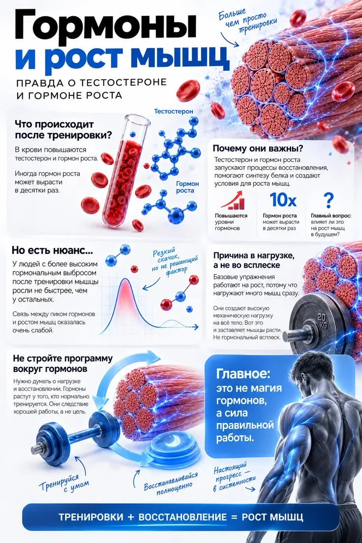 Тестостерон и гормон роста.