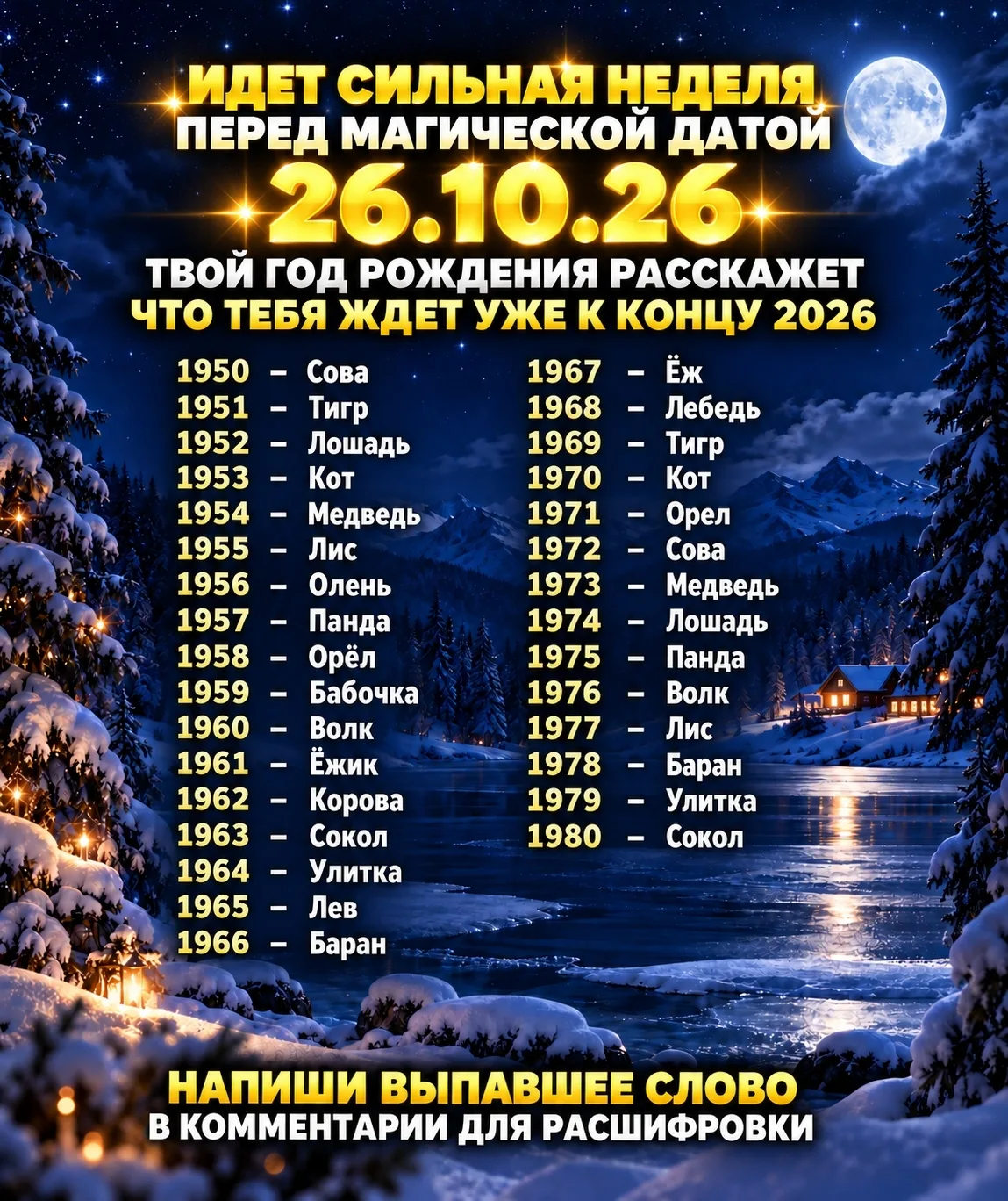 ✨🔮 Приближается мощная неделя перед волшебной датой 26.10.26 🔮✨