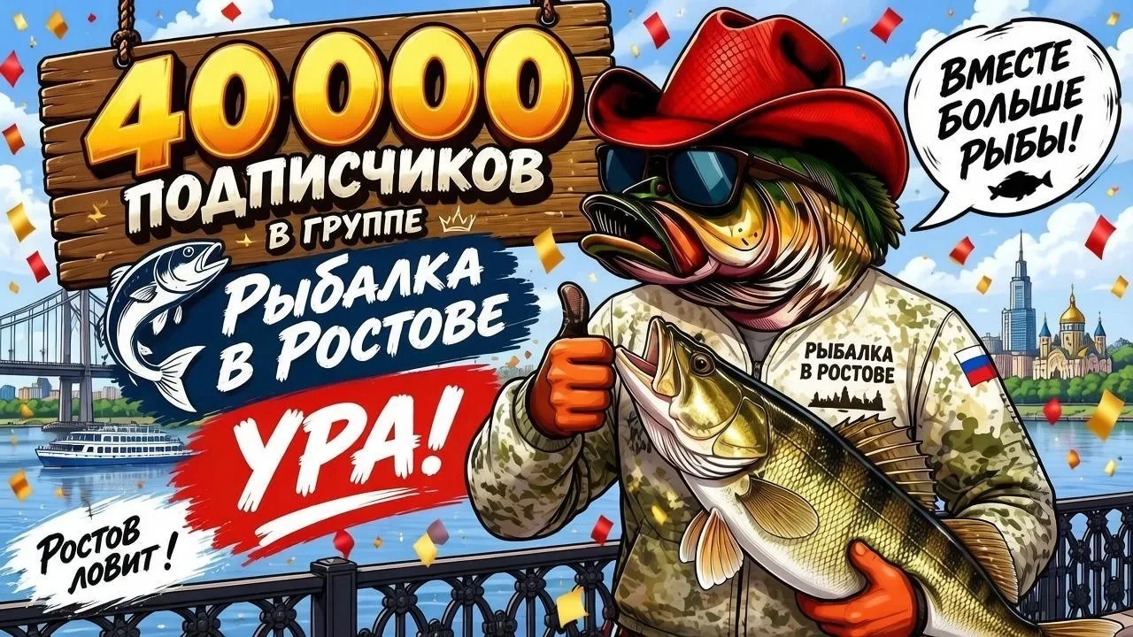 🎉 Юбилейные 40 000 в «Рыбалке в Ростове»! 🎣