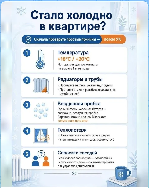 ❄️ Стало холодно в квартире?