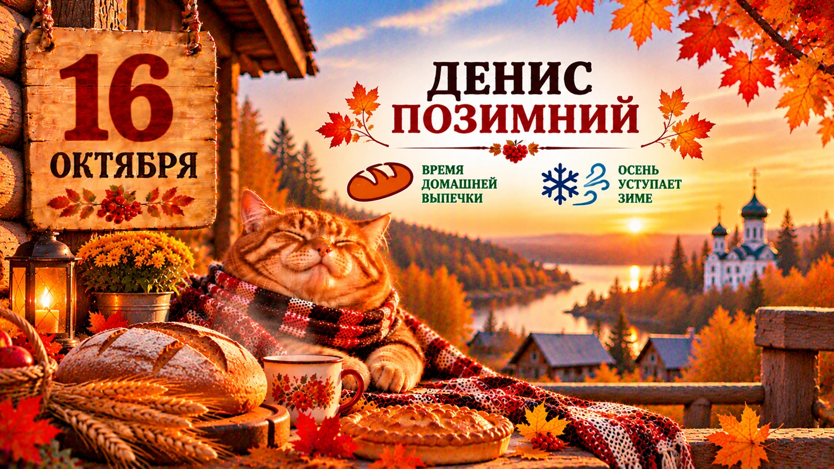 🌿 16 октября — Денис Позимний: народные приметы 🌿