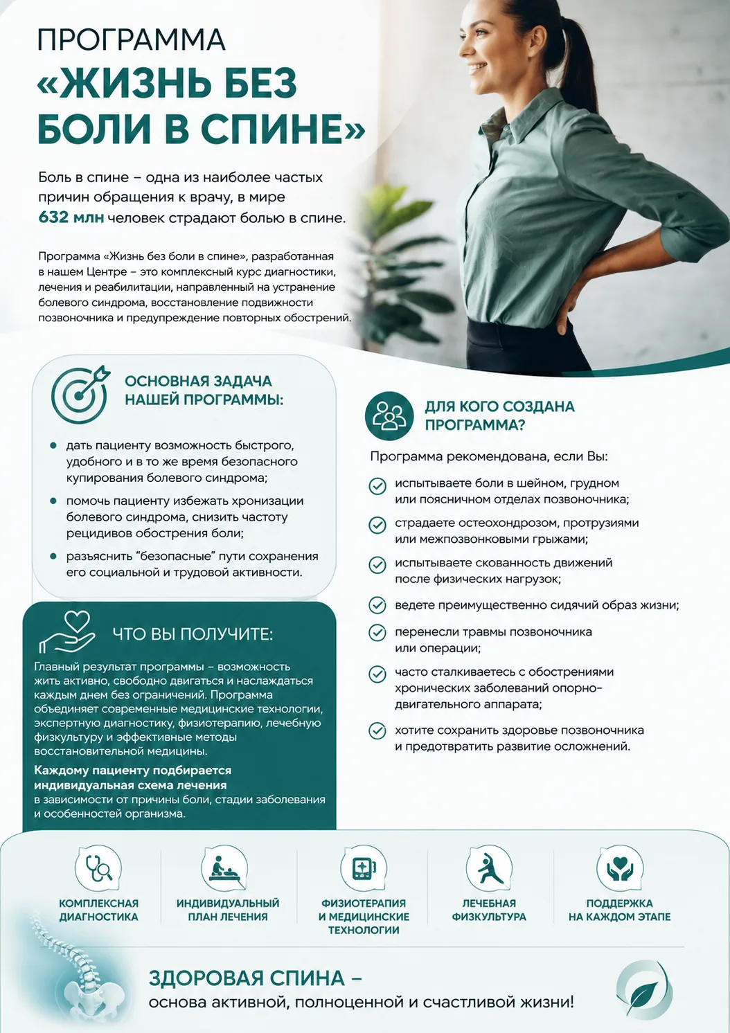 🎉 В нашем центре медицинской реабилитации — 4 новые программы лечения!