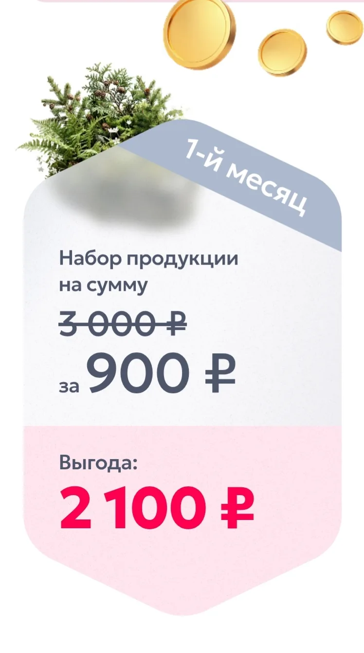 Здесь я показала стоимость каждого набора в течении шести месяцев  (выбираете продукт с...