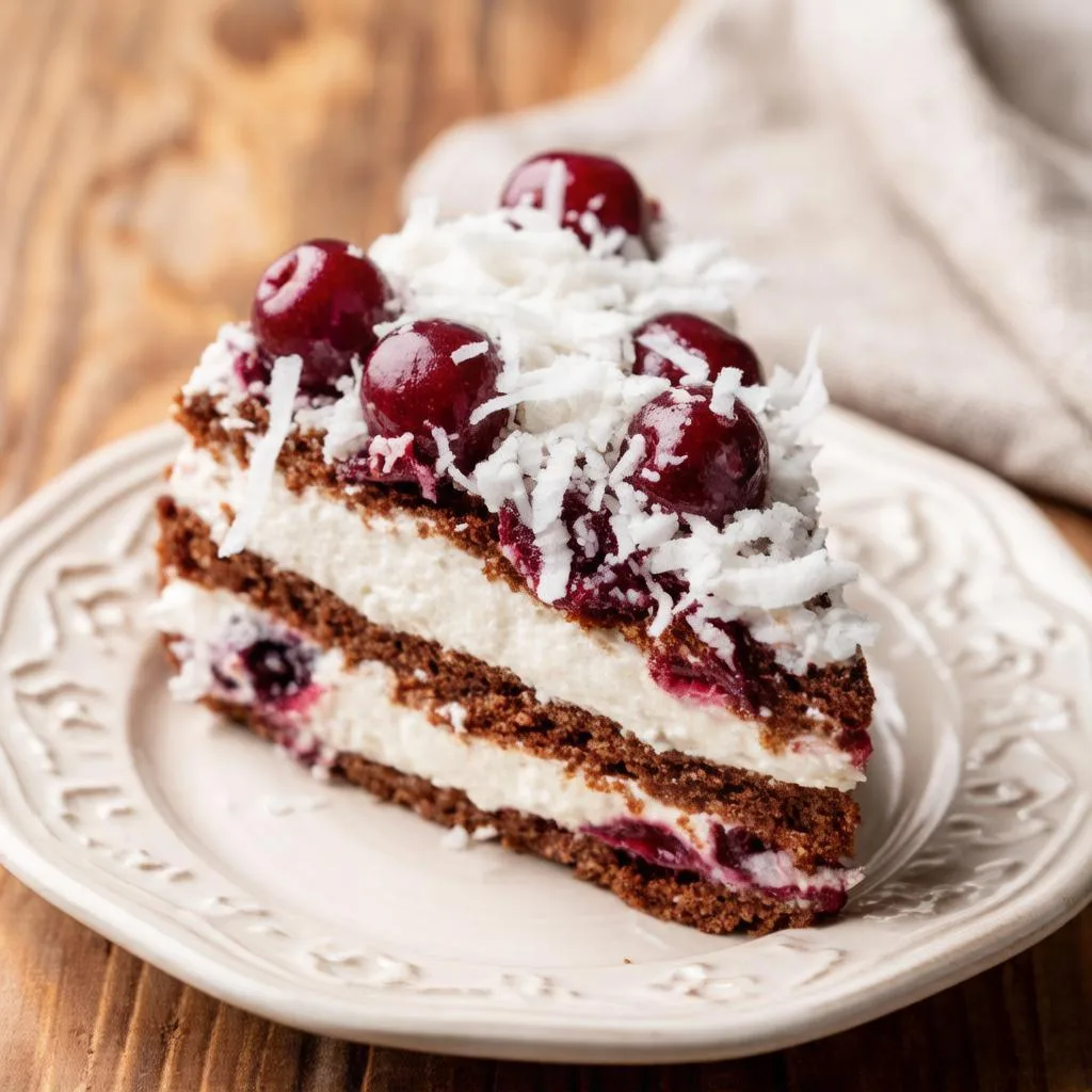 ТОРТ «СМЕТАННИК» С ВИШНЕЙ И КОКОСОВОЙ СТРУЖКОЙ 🍒🥥